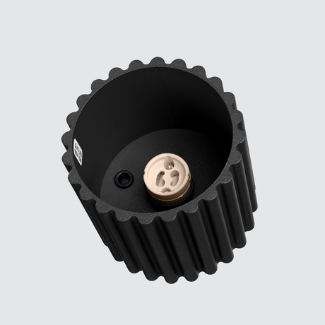 Plafon AURA 1 czarny GU10 + 1X Żarówka LED GU-10 3000K Ciepła 7W 510lm