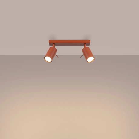 Plafon RING 2 ochra czerwona