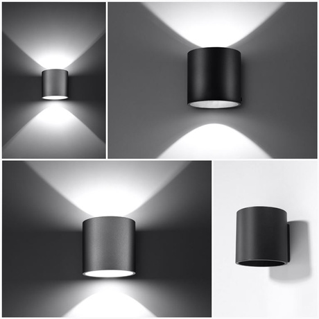 Kinkiet ORBIS szary + 1x Żarówka LED G9 3000K Ciepła 4,5W 510lm