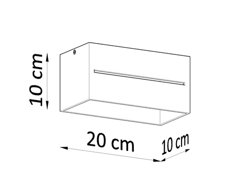 Plafon LOBO MAXI szary + 2x Żarówka LED G9 3000K Ciepła 4,5W 510lm