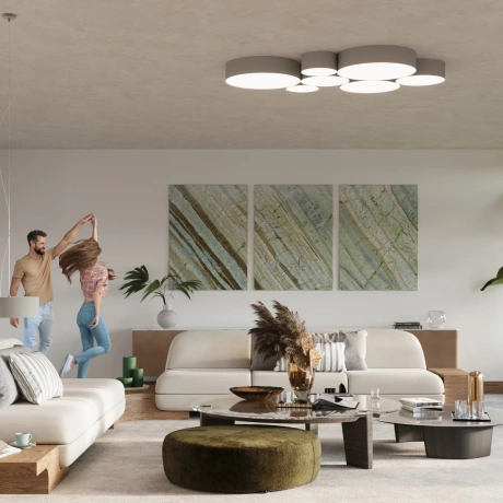 Plafon sufitowy ARENA 55 SZARA