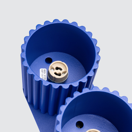 Plafon AURA 2 ultramaryna GU10 + 2X Żarówka LED GU-10 4000K Zimna 7W 530lm