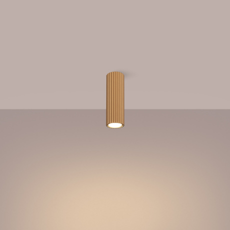 Plafon KARBON 20 złoty + 1x Żarówka LED GU-10 4000K Zimna 7W 530lm