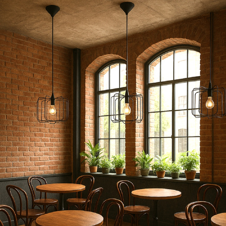 Lampa wisząca SKAAR czarna