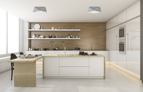 Plafon HEXA 45 CEKIN + 3x Żarówka LED E27 4000K Zimna 7,5W 650lm