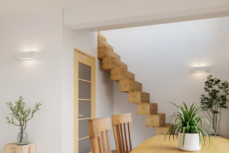 Kinkiet ceramiczny VEGA biały + 1x Żarówka LED E27 3000K Ciepła 7,5W 620lm