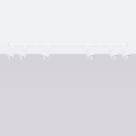 Plafon KARBON 6L biały