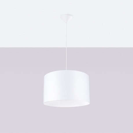 Lampa wisząca NOVA 40 biała + 1 Żarówka LED E27 4000K Zimna 7,5W 690lm