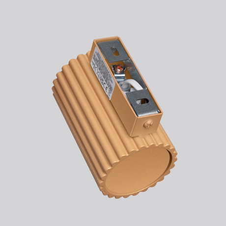 Kinkiet KARBON 10 złoty + 1x Żarówka LED GU-10 3000K Ciepła 7W 510lm