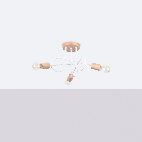 Żyrandol EMBER 3 biały + 3x Żarówka LED E27 3000K 7W 760lm