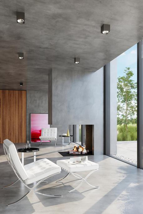 Plafon BLAKE czarny + 1x Żarówka LED GU10 AR111 3000K CIEPŁA 12W 800lm