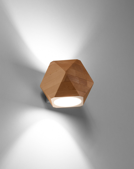 Kinkiet WOODY naturalne drewno + 1x Żarówka LED G9 3000K Ciepła 4,5W 510lm