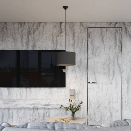 Lampa wisząca NOVA 40 czarna + 1x Żarówka LED E27 3000K Ciepła 7,5W 620lm