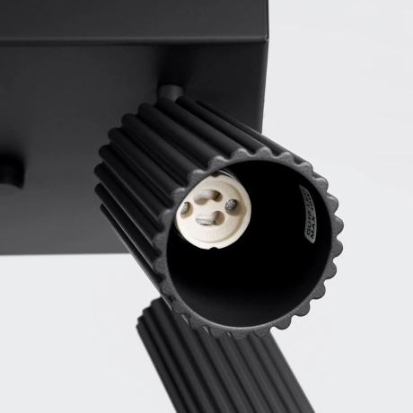 Plafon KARBON 4 czarny