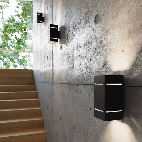 Kinkiet BLOCCO czarny + 1x Żarówka LED G9 4000K Zimna 4,5W 530lm