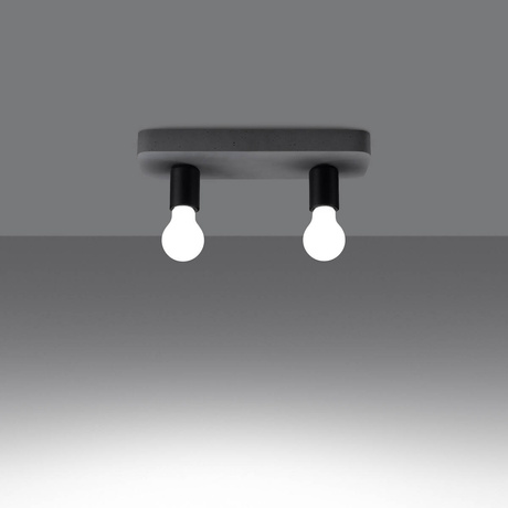 Plafon TAVO 2 + 2x Żarówka LED E27 3000K 7W 760lm