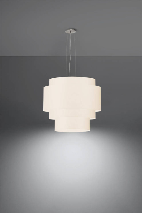 Żyrandol REFLEXION 50 biały + 5x Żarówka LED E27 3000K Ciepła 7,5W 620lm