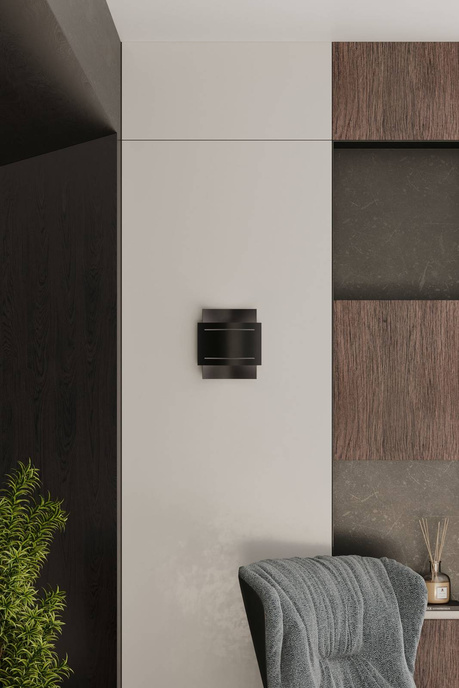 Kinkiet HESTIA czarny + 1x Żarówka LED G9 3000K Ciepła 4,5W 510lm