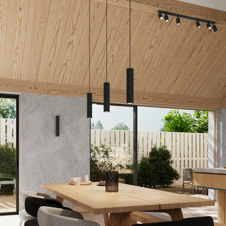 Kinkiet KARBON 20 czarny + 2x Żarówka LED GU-10 4000K Zimna 7W 530lm