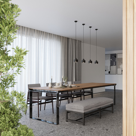 Lampa wisząca SAVAR 3 czarna + 3x Żarówka LED E27 3000K Ciepła 7,5W 620lm