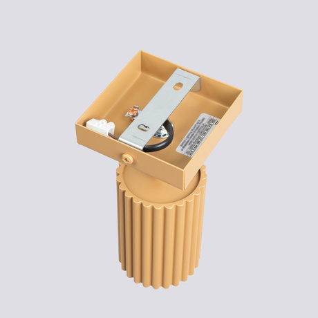 Kinkiet KARBON złoty + 1x Żarówka LED GU-10 3000K Ciepła 7W 510lm