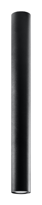 Plafon LAGOS 60 czarny + 1x Żarówka LED GU-10 3000K Ciepła 7W 620lm