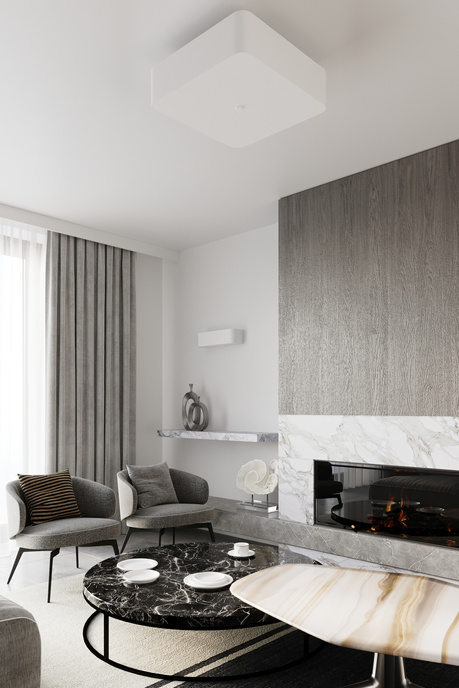 Żyrandol LOKKO 45 biały + 5x Żarówka LED E27 3000K Ciepła 7,5W 620lm