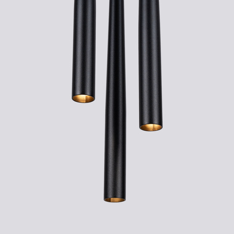 Lampa wisząca BLISS 3P czarna + 3x Żarówka LED G9 4000K Zimna 4,5W 460lm