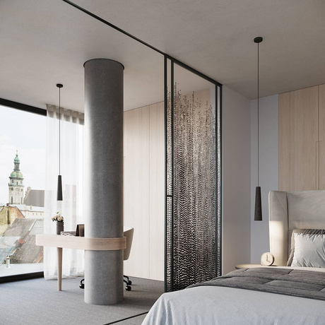 Lampa wisząca ELECTRA czarna beton + 1x Żarówka LED GU-10 4000K Zimna 7W 530lm