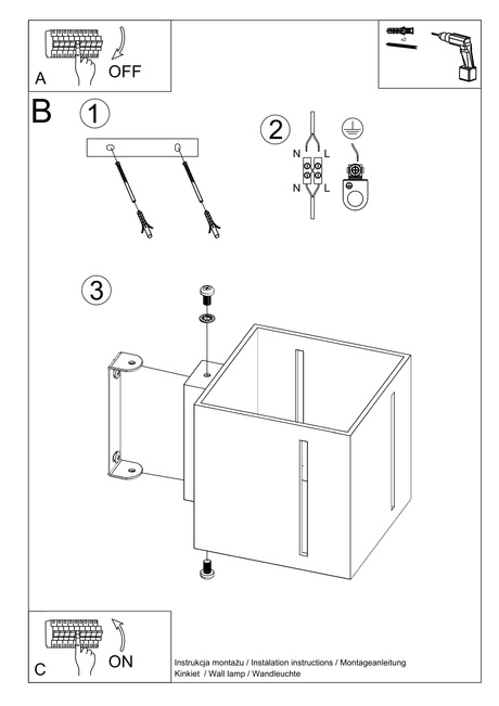 Kinkiet PIXAR biały + 1x Żarówka LED G9 4000K Zimna 4,5W 530lm