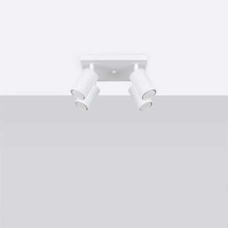 Plafon KARBON 4 biały