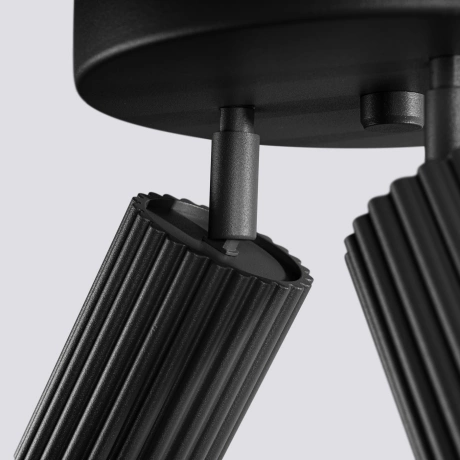 Plafon KARBON 3P czarny