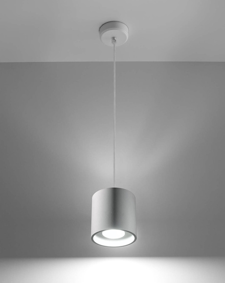 Lampa wisząca ORBIS 1 biały + 1x Żarówka LED GU-10 3000K Ciepła 7W 620lm