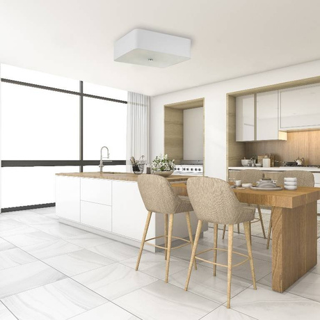 Plafon LOKKO 55 biały + 5x Żarówka LED E27 3000K Ciepła 7,5W 620lm