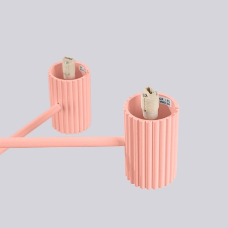 Żyrandol HALO 6 brzoskwiniowy