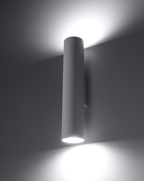 Kinkiet LAGOS 2 biały + 2x Żarówka LED GU-10 3000K Ciepła 7W 620lm