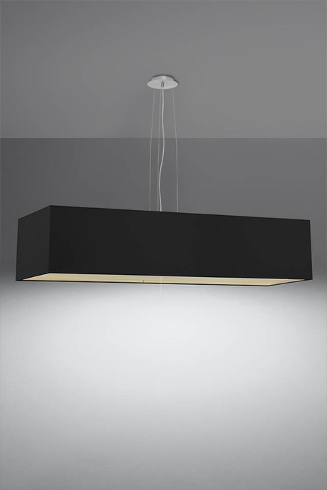 Żyrandol SANTA 120 czarny + 5x Żarówka LED E27 3000K Ciepła 7,5W 620lm