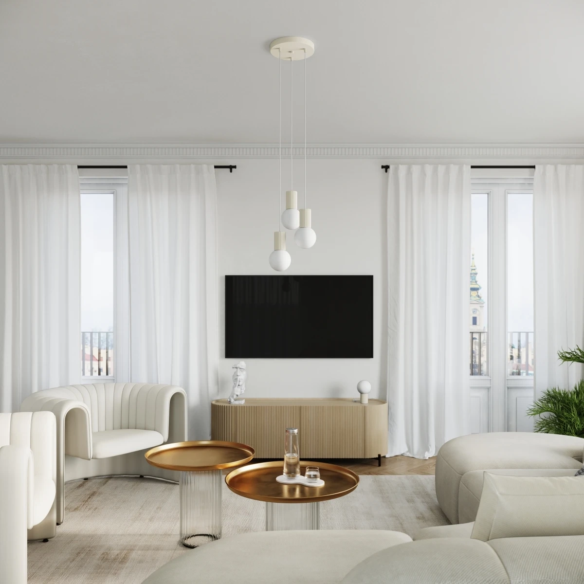 Lampa biurkowa HALO beżowa