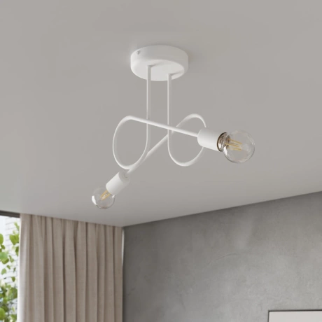 Żyrandol LOOP 2 biały