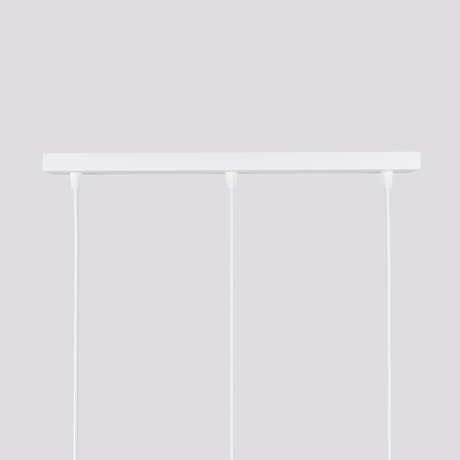 Lampa wisząca KARBON 3L biały + 3x Żarówka LED GU-10 3000K Ciepła 7W 510lm