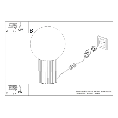 Lampa biurkowa HALO brzoskwiniowa
