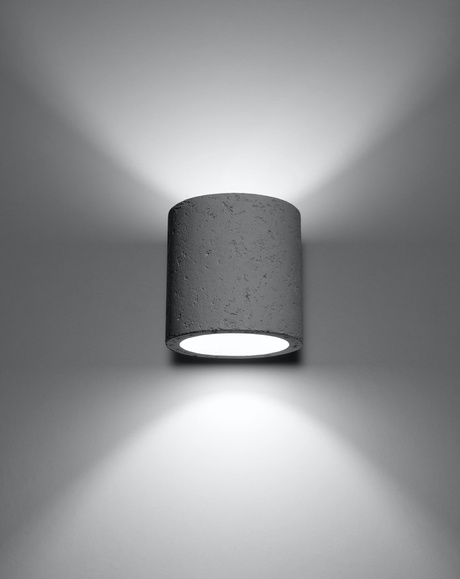 Kinkiet ORBIS beton + 1x Żarówka LED G9 3000K 3W 316lm
