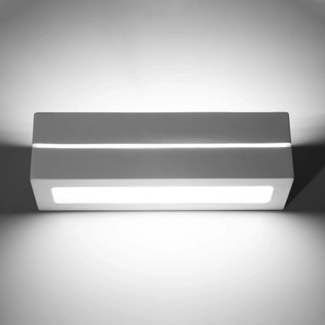 Kinkiet ceramiczny VEGA LINE biały