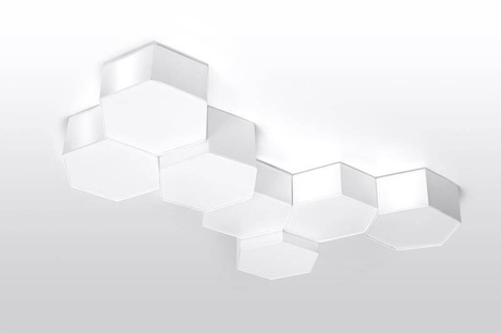 Plafon SUNDE 13 biały +2x Żarówka LED E27 3000K Ciepła 7,5W 620lm