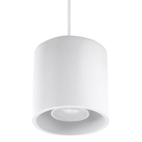Lampa wisząca ORBIS 1 biały + 1x Żarówka LED GU-10 4000K Zimna 7W 630lm