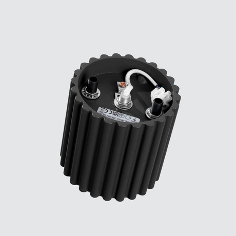 Plafon AURA 1 czarny GU10 + 1X Żarówka LED GU-10 3000K Ciepła 7W 510lm