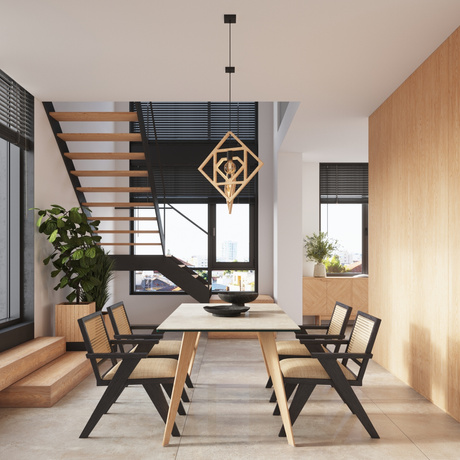 Lampa wisząca CARO 1X Żarówka LED E27 4000K Zimna 7,5W 690lm