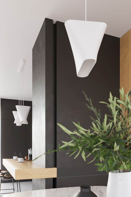 Żyrandol BLUM 3 biały + 3x Żarówka LED E27 4000K Zimna 7,5W 650lm