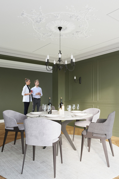 Żyrandol MINERWA 5 czarny + 5x Żarówka LED E14 3000K Ciepła 7,5W 620lm