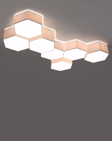 Plafon SUNDE 11 biały + 2x Żarówka LED E27 3000K Ciepła 7,5W 620lm